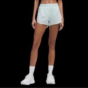 Lululemon Fast and Free High-Rise Clasic Fit Split Short 3” Mint Breeze XS